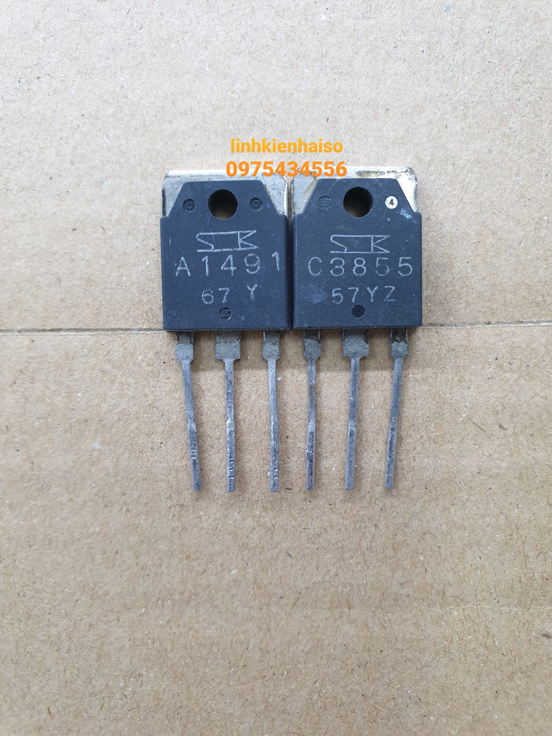 A1491 C3855 TRANSISTOR 140V 10A (Tháo Máy) - Linh Kiện