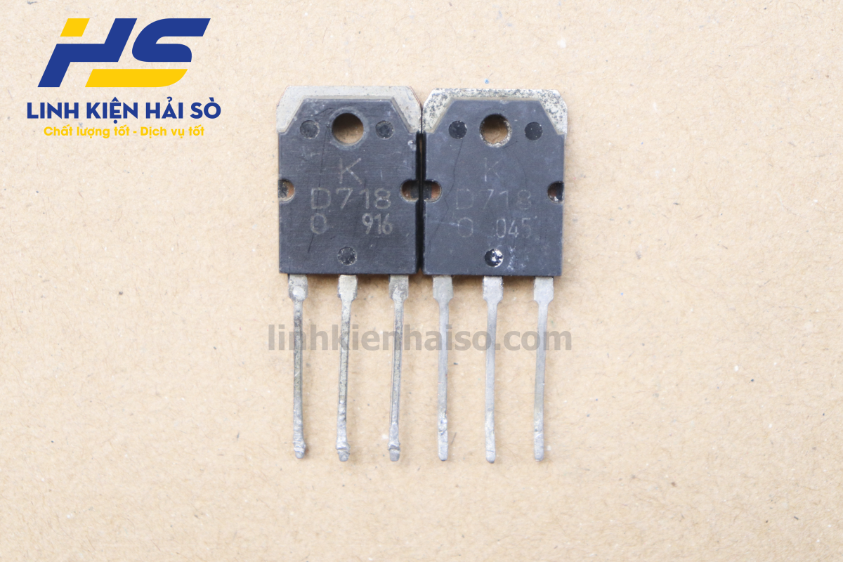 D718 TRANSISTORS 8A,120V,80W (Tháo máy,lưng đồng) Linh Kiện