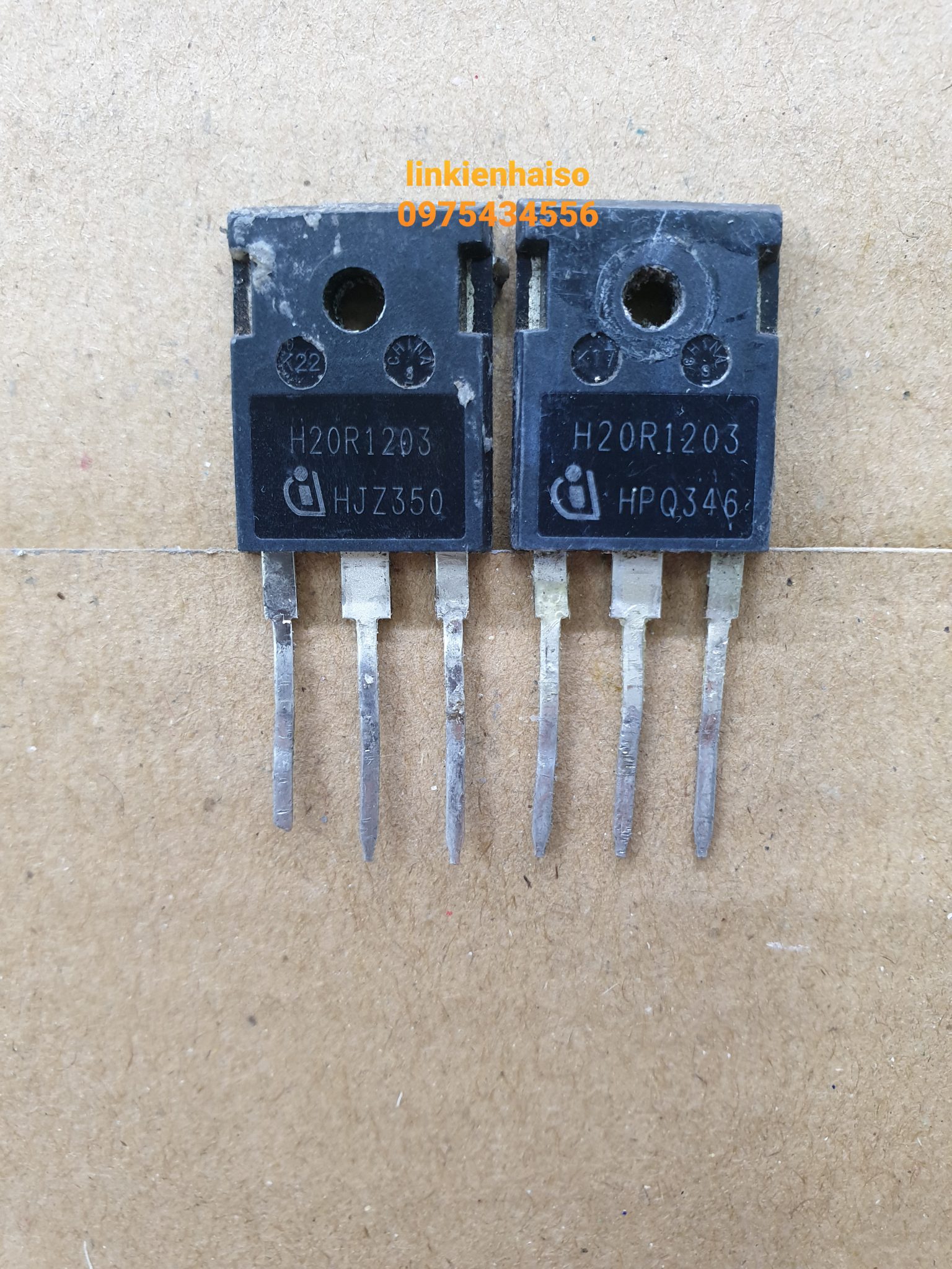 H20R1203 IGBT 20A 1200V (Thao may) - Linh Ki?n