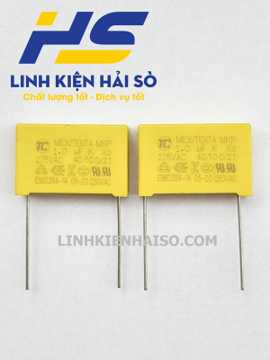 TỤ TENTA 1UF 105K 275VAC 23MM